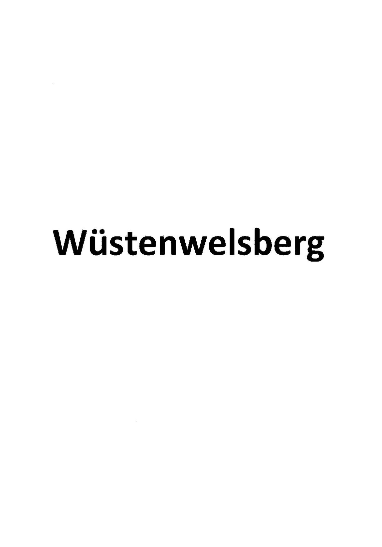 Wüstenwelsberg