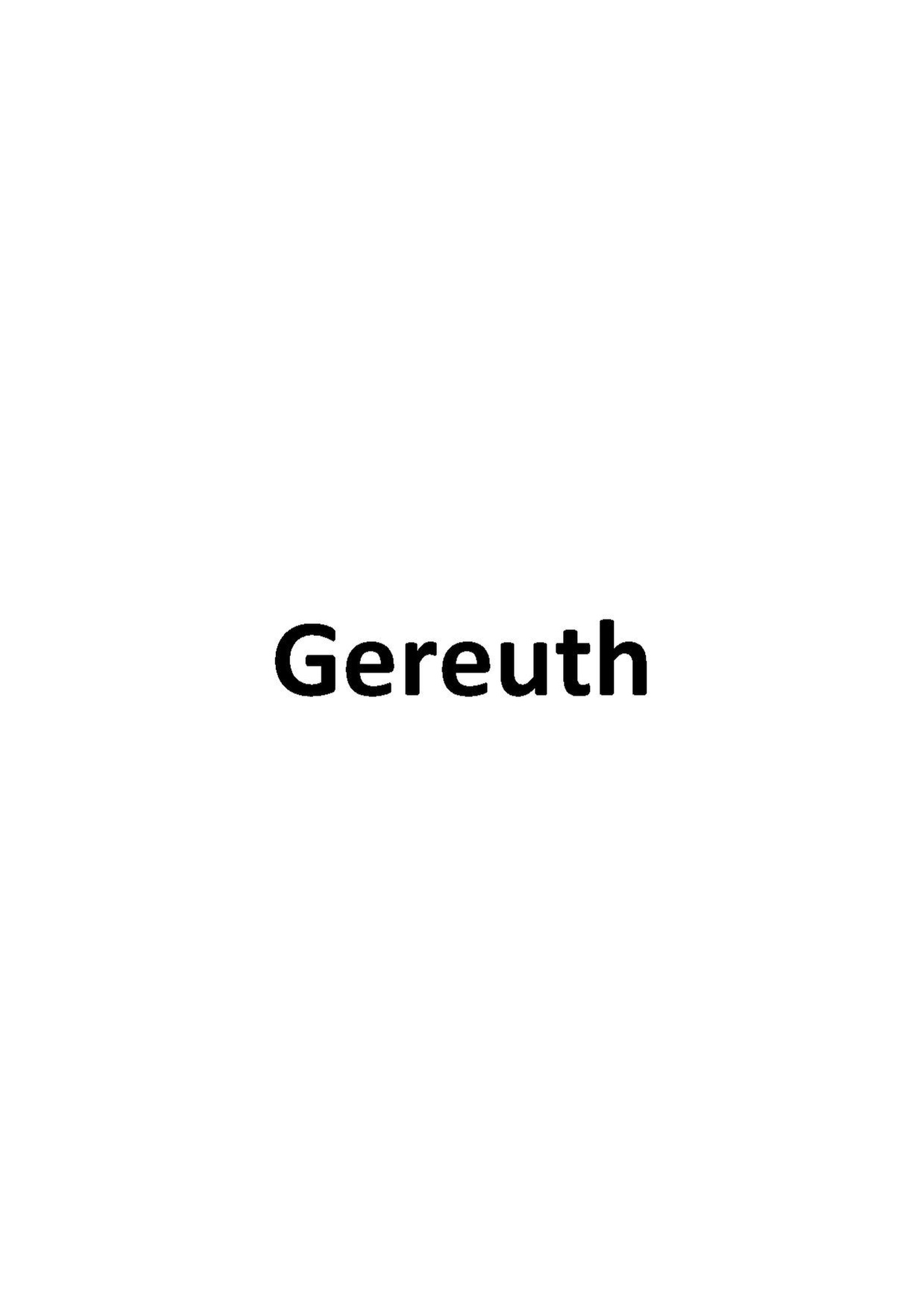 Gereuth